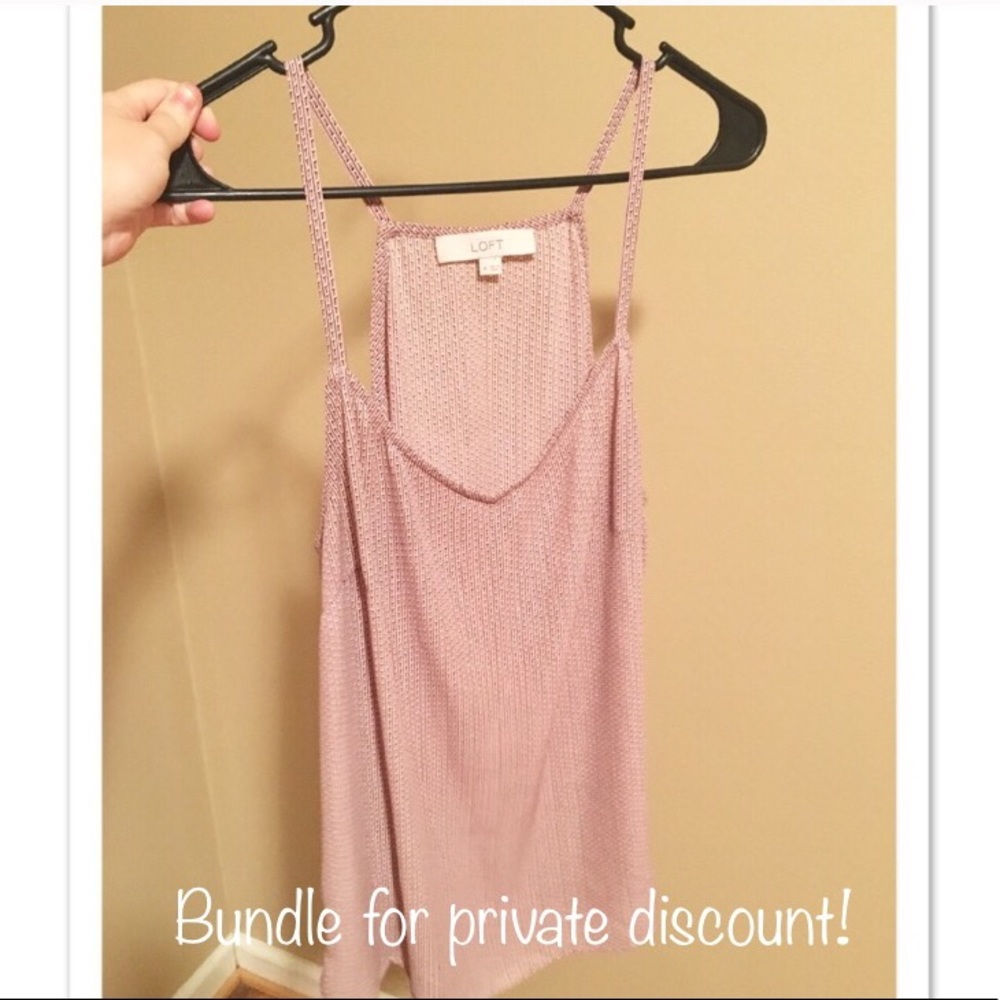 ANN TAYLOR flowy patterned tank